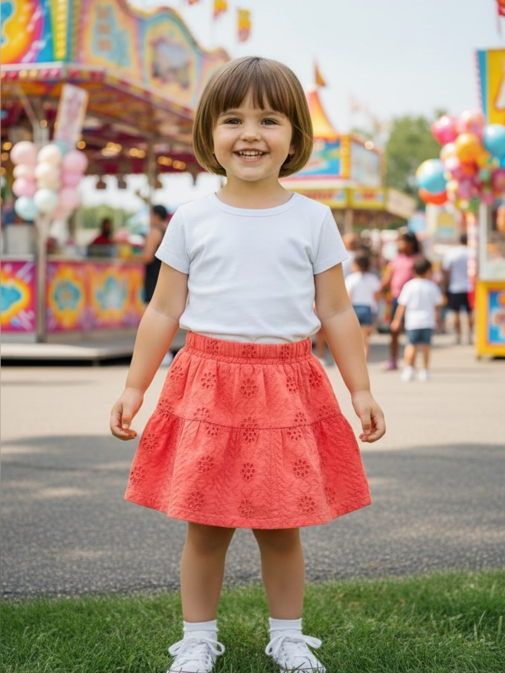 🦉 Genuine Kids Eyelet Skirt size 4T